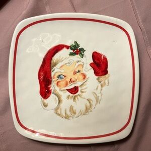 🎄Festive Santa Claus Ceramic Plate🎄
